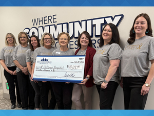 FIRST COMMUNITY BANK CONTRIBUTES TO CHILDHOOD CANCER AWARENESS FUNDRAISER